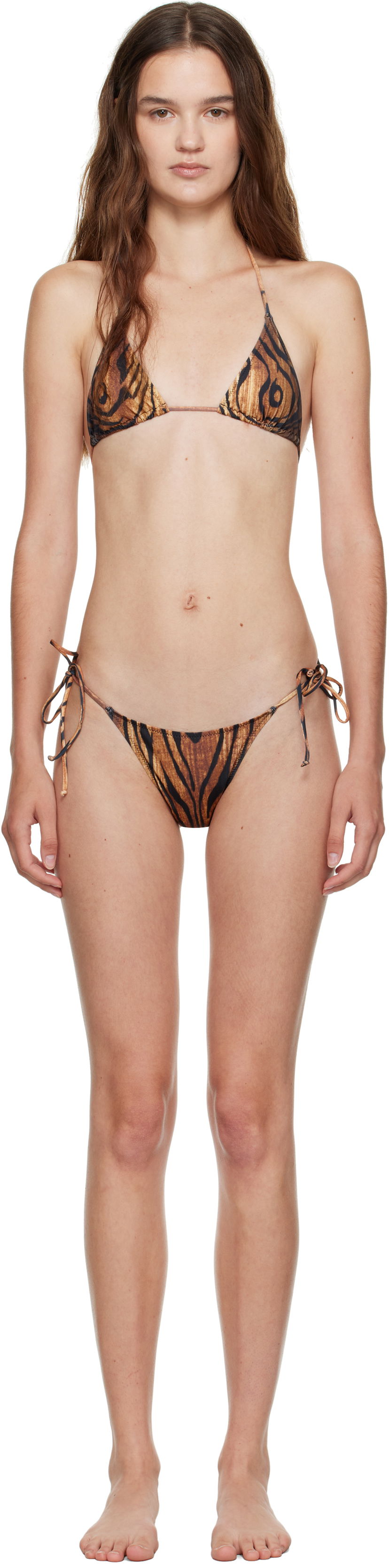 Kupaći kostimi Jean Paul Gaultier Jean Paul Gaultier 'The Wood' Print Bikini Smeđa | 25/03-W-BS031-J009P-0060