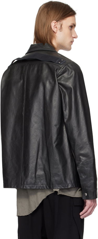 Jakna Rick Owens Rick Owens Hollywood Brad Leather Jacket Crna | RU01E5764 LTP, 2