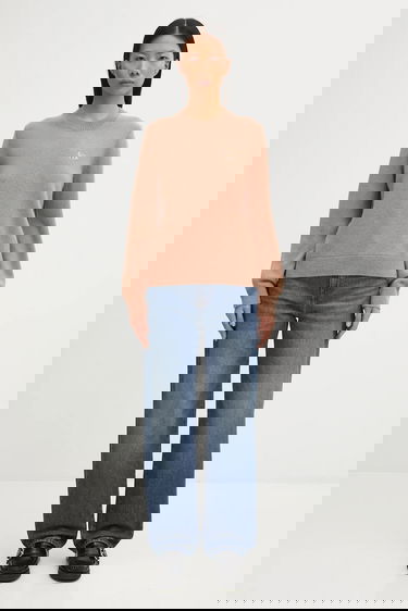 Džemper MAISON KITSUNÉ Maison Kitsuné Baby Fox Lambswool Regular Fit Crew Neck Sweater Bež | PW00817KT1006, 4