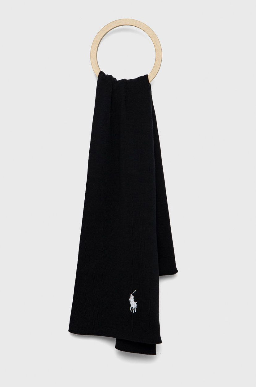Šal Polo by Ralph Lauren Cotton Scarf Crna | 710886139005