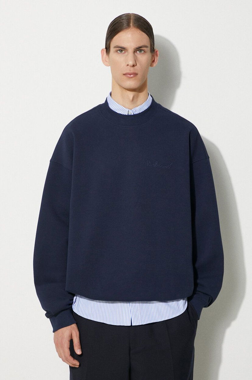 Dukserice Lacoste Lacoste Crewneck Sweatshirt Tamnoplava | SH7470