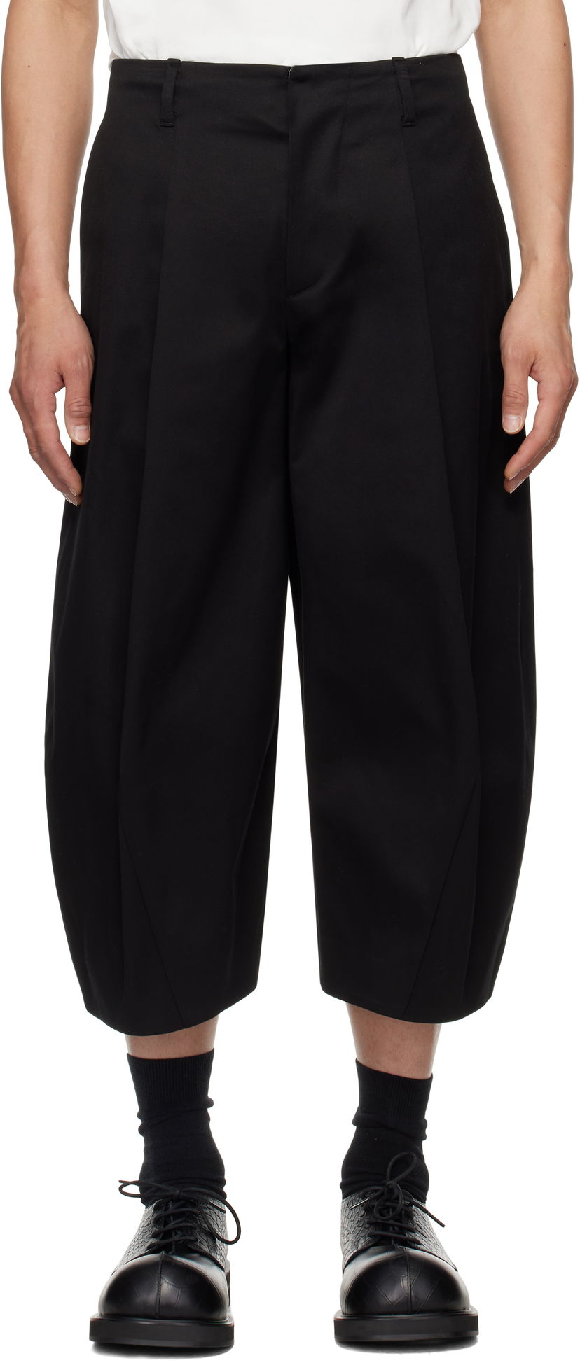 Hlače ADER ERROR ADER error Product. 83 Cropped Balloon Trousers Crna | BO01SSSA0206BK