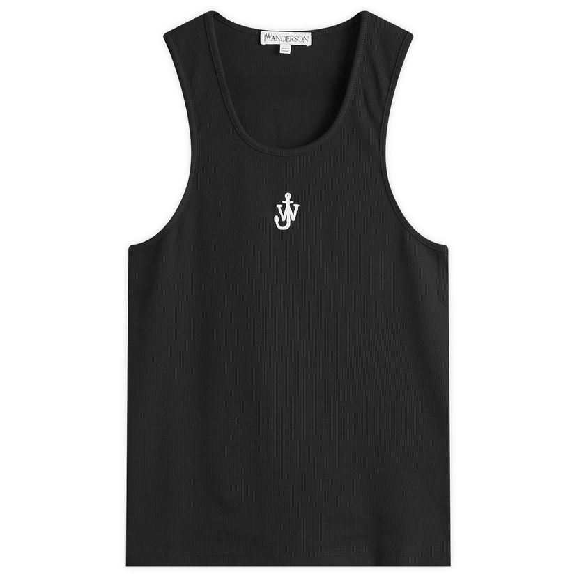 Majica bez rukava JW Anderson Rib Anchor Embroidery Vest Crna | JO0246-PG1512-999