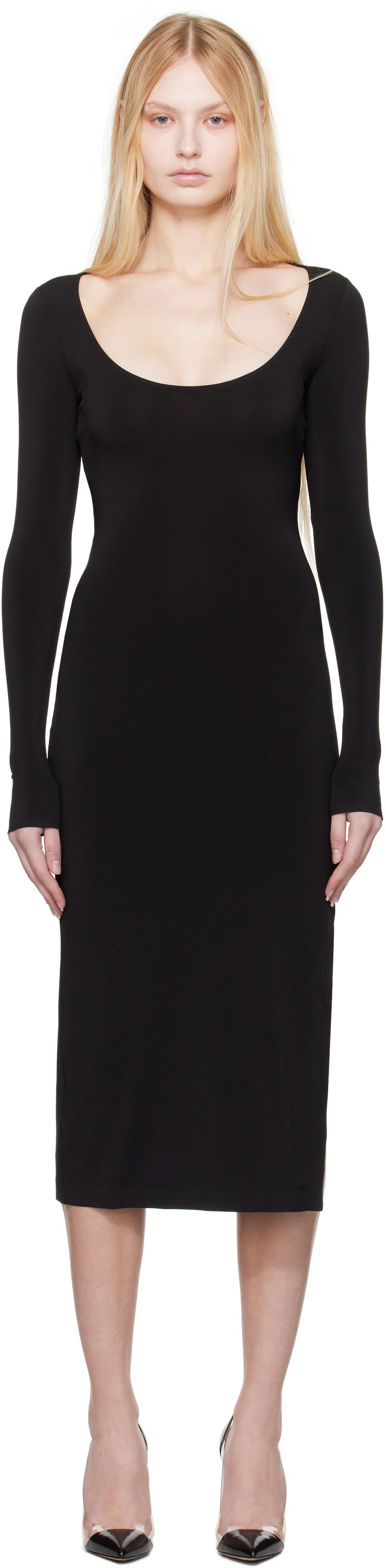 Haljina GUIZIO Guizio Sander Midi Dress Crna | H24415K012