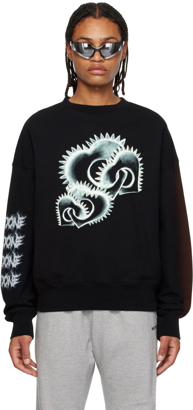 Dukserice We11done We11done Crewneck Sweatshirt Crna | WD-TS3-23-710-U-BK