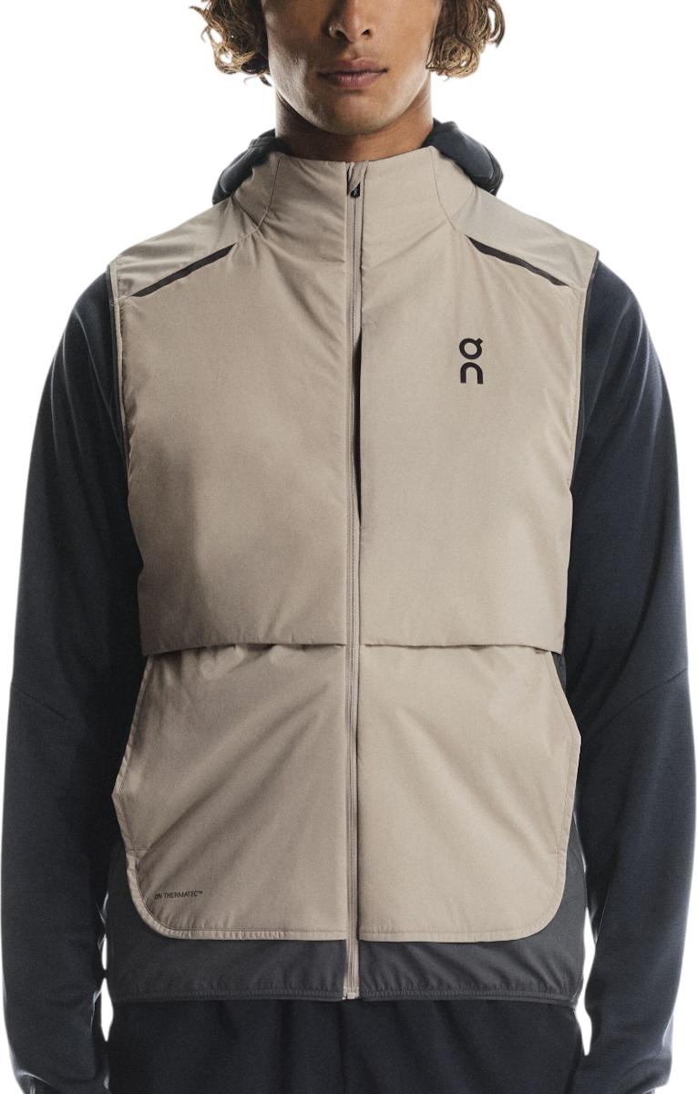 Prsluk On Running Running Weather Vest Bež | 1mf30193557, 0