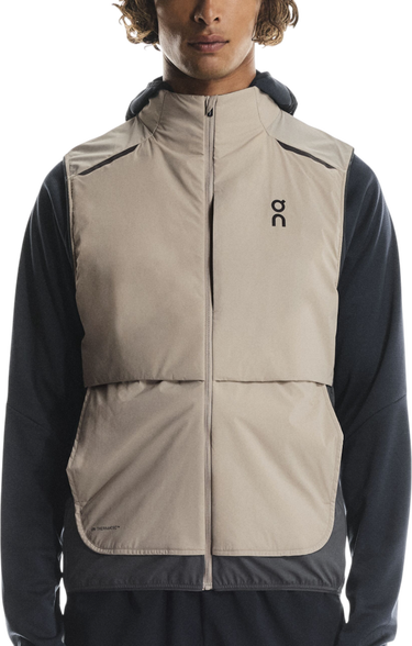 Prsluk On Running Running Weather Vest Bež | 1mf30193557, 0