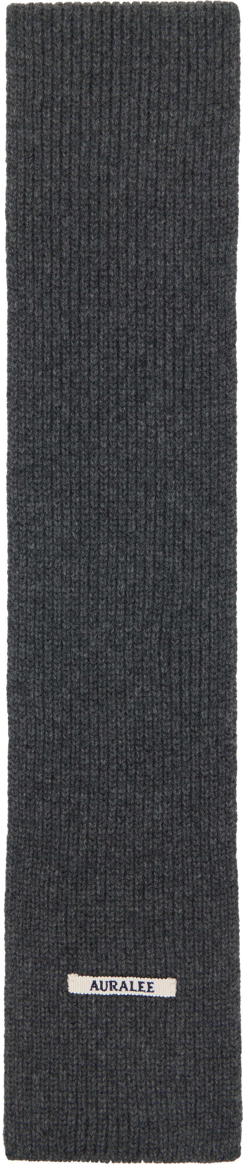 Šal AURALEE AURALEE Light Cashmere Knit Stole Siva | A25AM07CJ