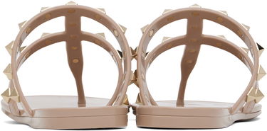 Njega cipela Valentino Valentino Garavani Rockstud Thong Sandals Bež | 6W2S0T84PVS, 1