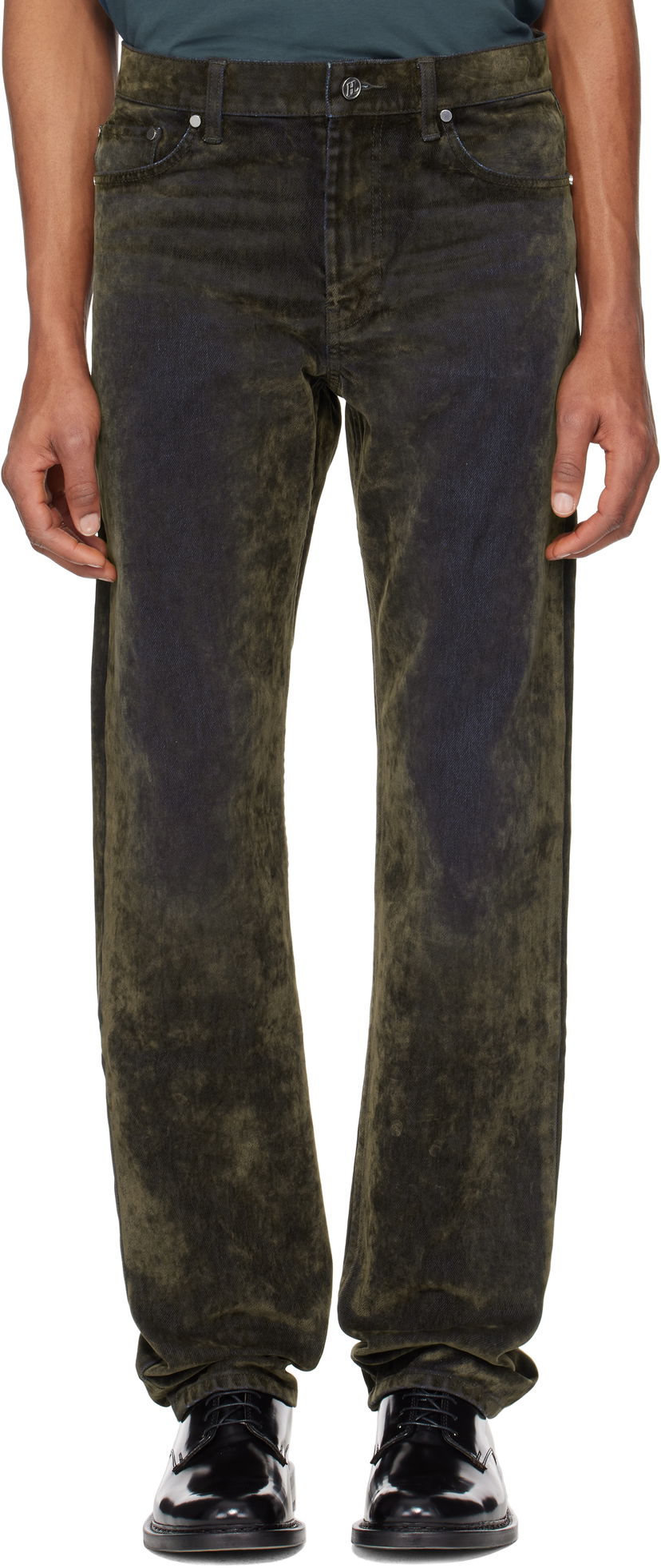 Jeans Helmut Lang Helmut Lang Flocked Jeans Zelena | O09DM202