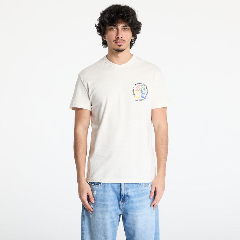 Majica kratkih rukava Tommy Hilfiger Tommy Jeans Regular Crest Tee Bež | DM0DM20813 AE3
