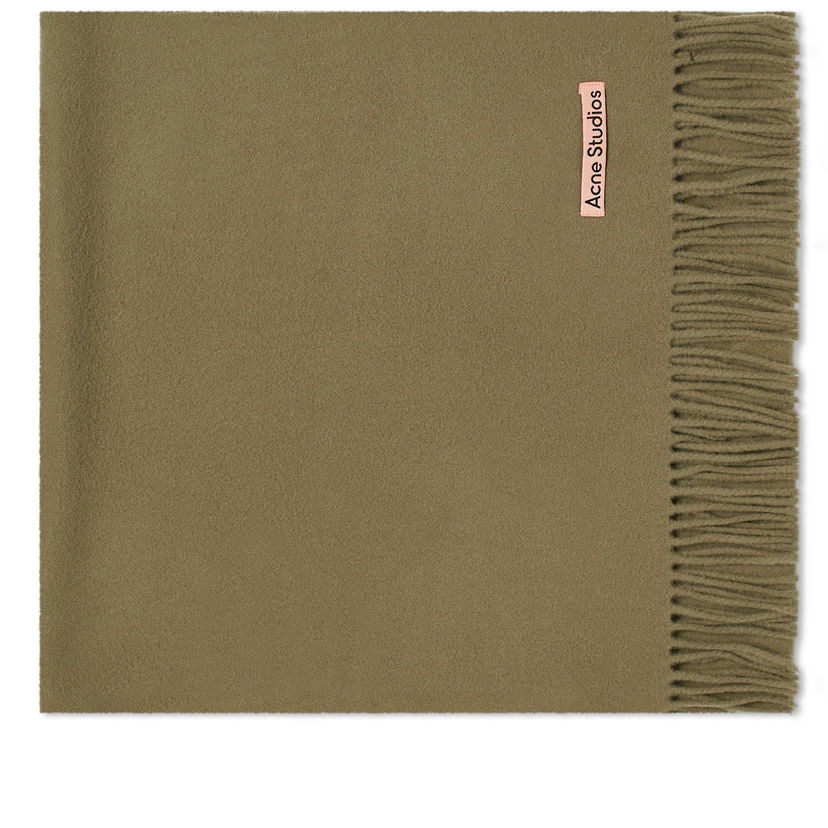 Šal Acne Studios Canada Narrow Reversible Scarf "Khaki Green" Zelena | CA0210-AB6