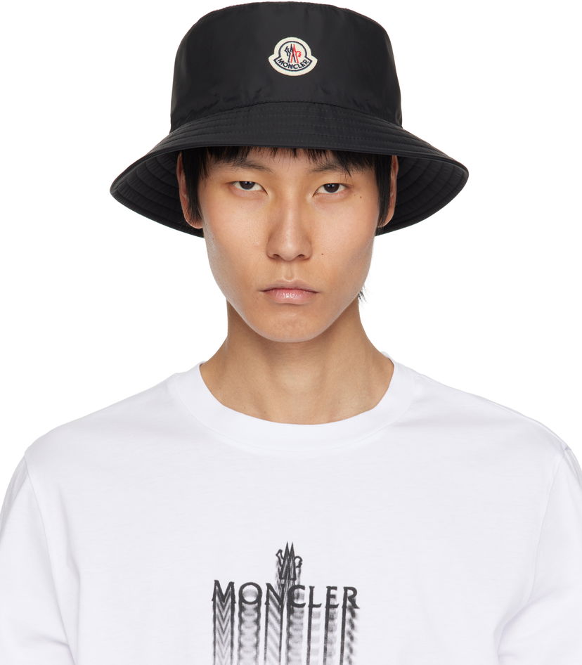 Šešir Moncler Moncler Water-Repellent Bucket Hat Crna | K10913B0006368352