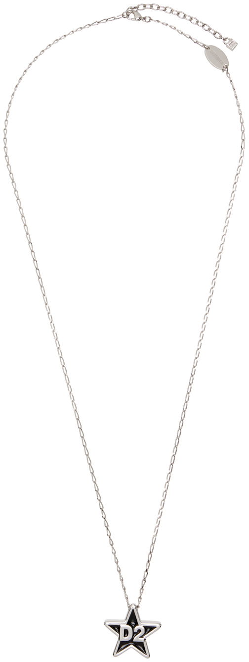 Ogrlica DSQUARED2 Star Pendant Necklace Bijela | NEM0279_89400001_M912