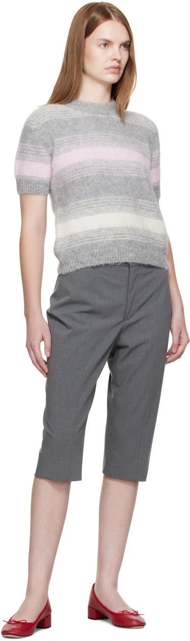 Džemper KENZO Kenzo Paris 'KENZO Speed Stripe' Short Sleeve Sweater Siva | FF62TO6053CG, 3
