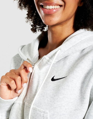 Dukserice Nike NSW Phoenix Fleece Cropped Full-Zip Hoodie Siva | HV2426-052, 3