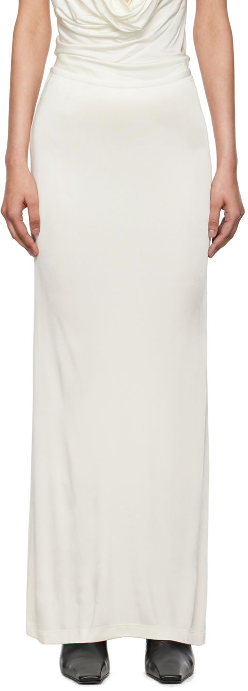 Suknja Helmut Lang Helmut Lang Slit Maxi Skirt Bijela | O05HW302