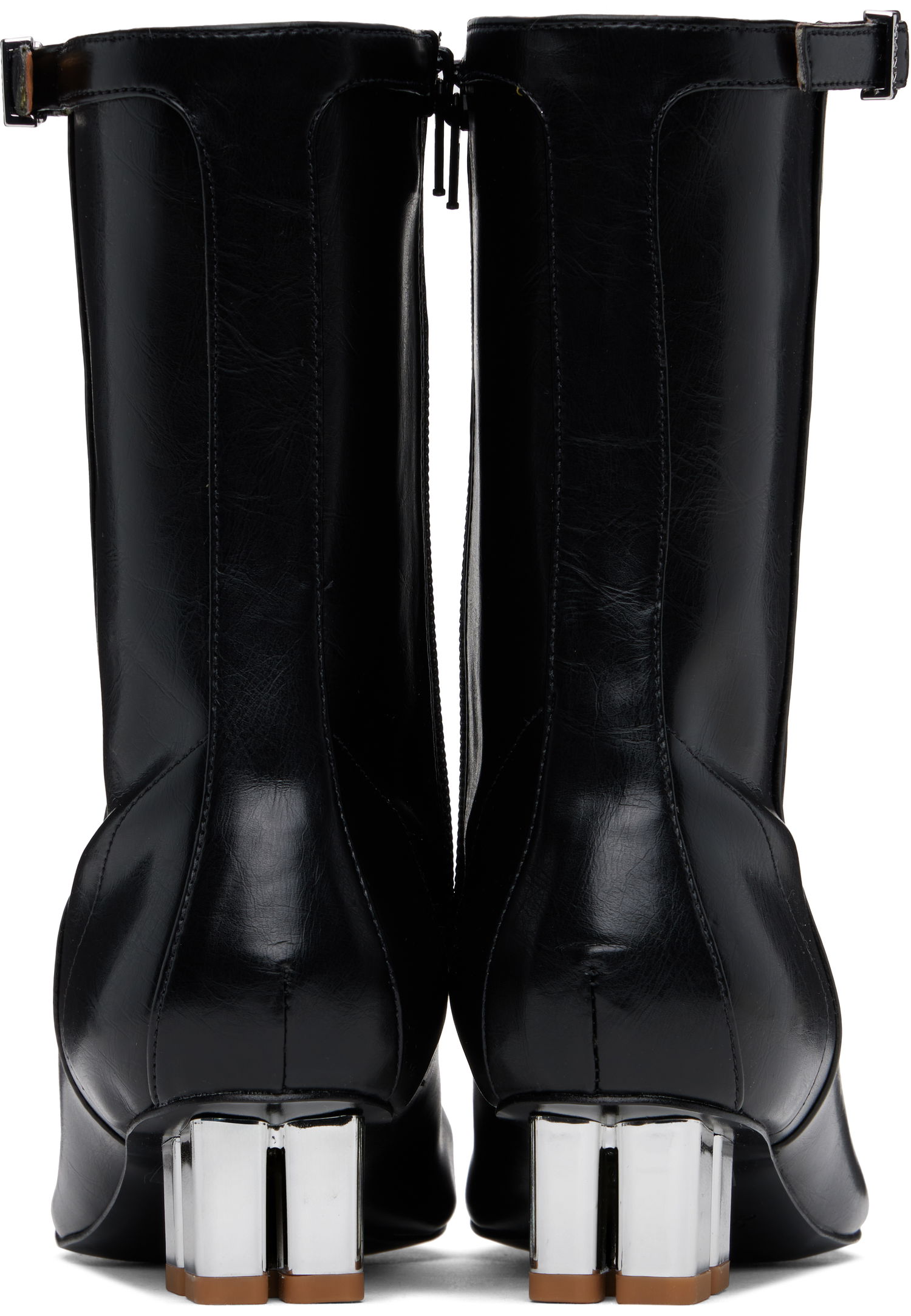 Tenisice i cipele GANNI GANNI Oleatex Eyelets Lace-Up Boots Crna | S2967, 1