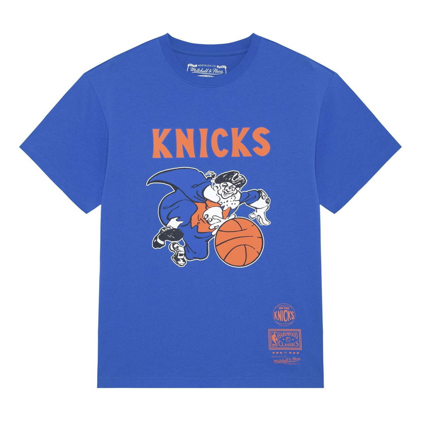 Majica kratkih rukava Mitchell & Ness NBA New York Knicks Logo T-Shirt Plava | MNJYSST230161-ROYAL
