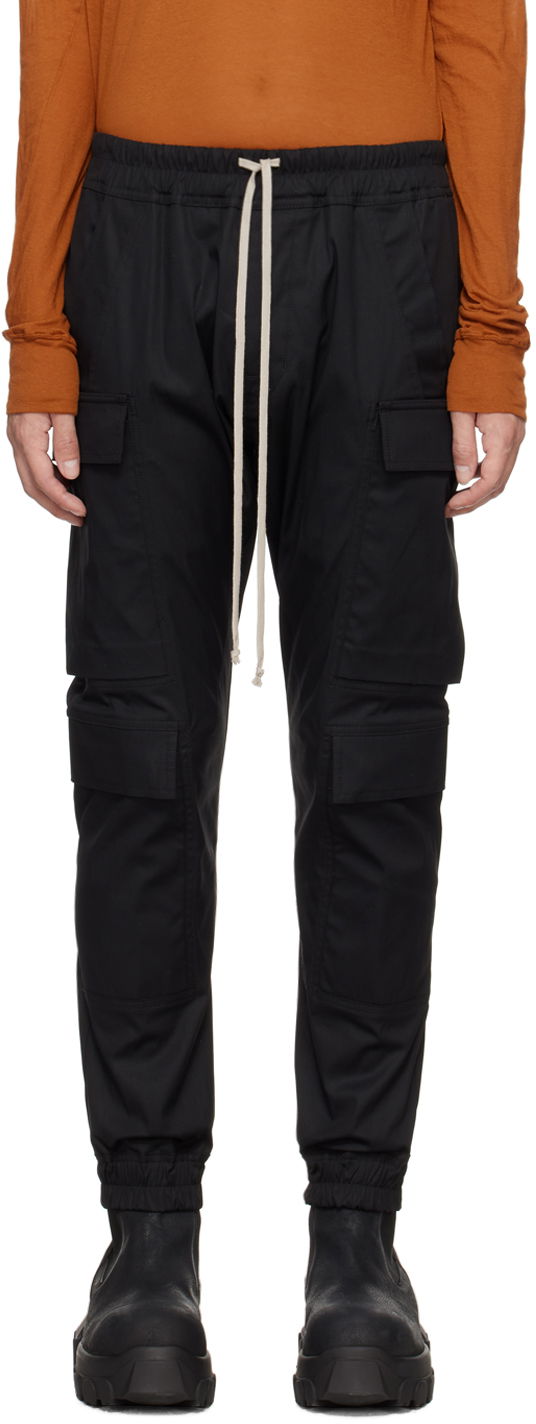 Cargo hlače Rick Owens Mastodon Mega Cargo Pants Crna | RU01D3337 TE