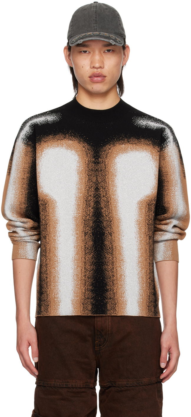 Džemper Y/PROJECT Gradient Crewneck Sweater Crna | 206SW003