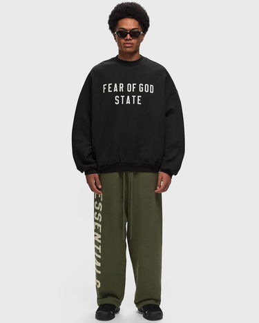 Dukserice Fear of God Essentials Heavy Fleece Crewneck Sweatshirt Size L Crna | 192BT246230F-001, 1