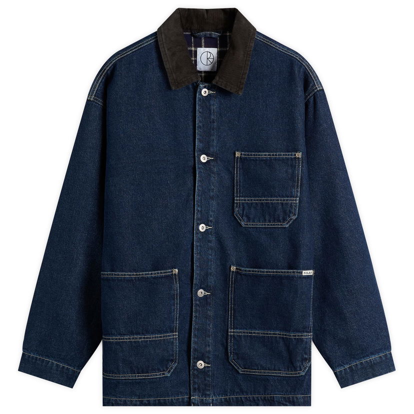 Jakna Polar Skate Co. Flannel Lined Ezra Jacket, Size Small Plava | PSC-F25-7-IND