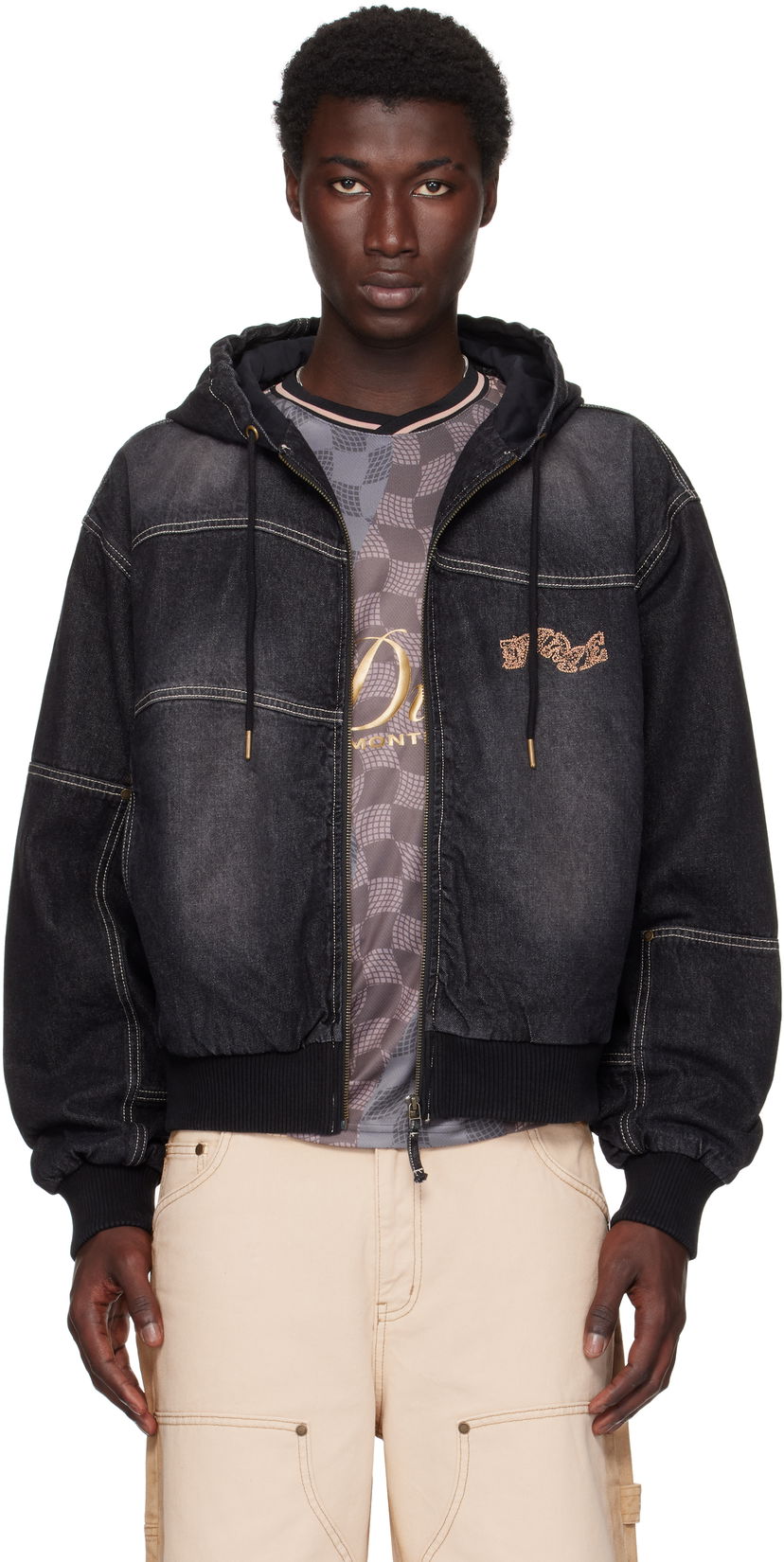 Jakna Dime Dime Hooded Utility Jacket Crna | DIMESU251BLK