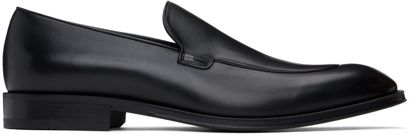 Odjeća BOSS Apron Toe Leather Loafers Crna | 50534049
