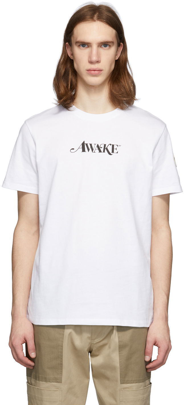 Majica kratkih rukava Moncler Genius 2 1952 Awake NY Edition Logo T-Shirt Bijela | 8C708 - 10 - V8141