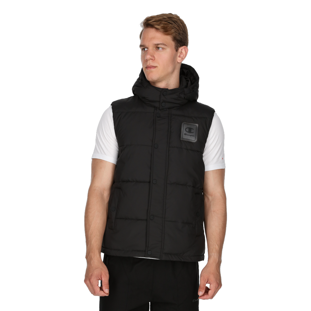 Prsluk Champion Hooded Puffer Vest Crna | CHA233M500-01, 0
