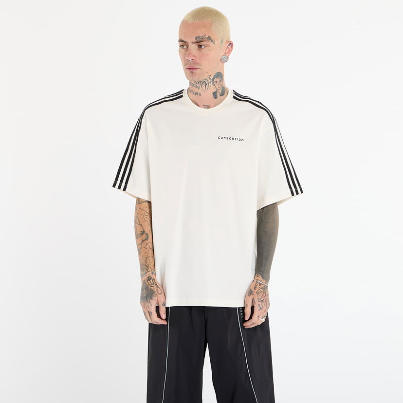 Majica kratkih rukava adidas Originals T-Shirt by Consortium Three Stripes Bijela | KF1993
