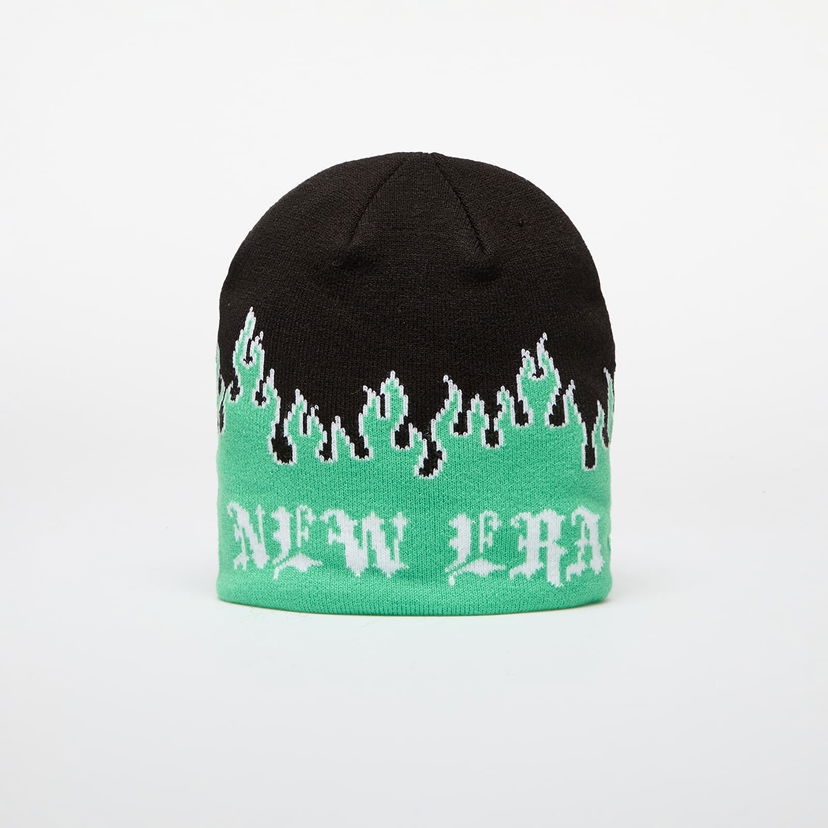 Kapica New Era Knit Thin Flame Skull Knit Island Green Universal Zelena | 60565453