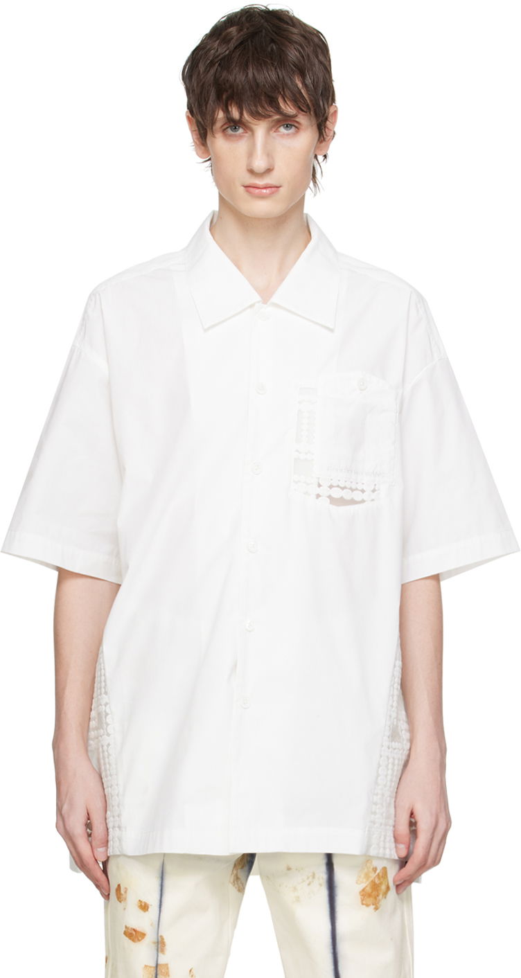 Košulja Feng Chen Wang Feng Chen Wang Paneled Shirt Bijela | FUS17SR04W