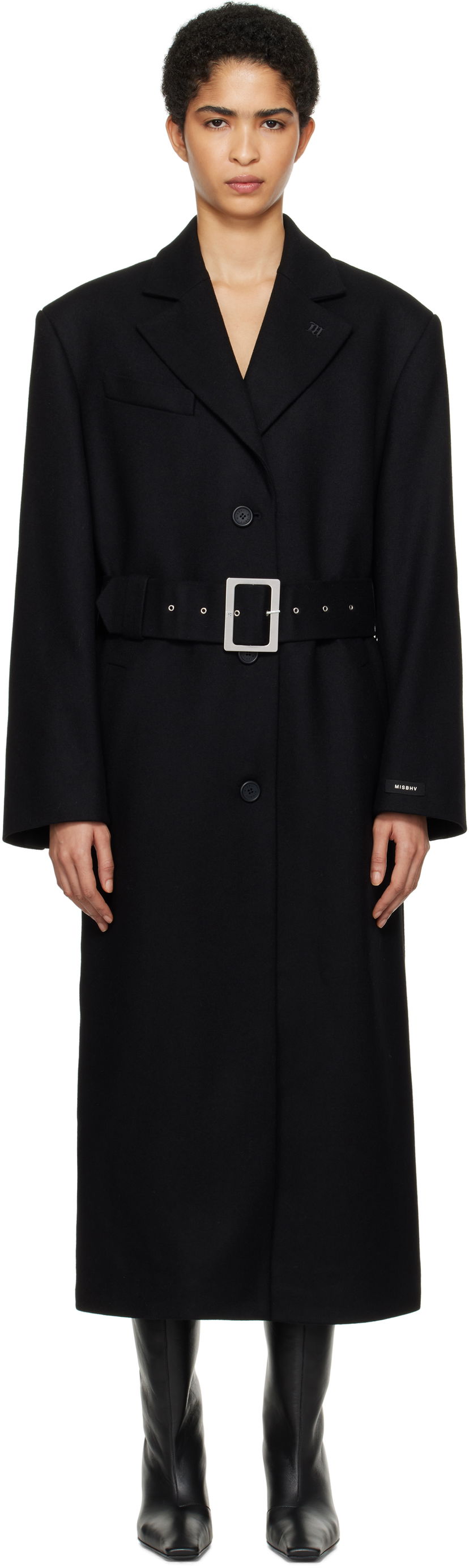 Kaputi MISBHV Wool Long Coat Crna | 241W409