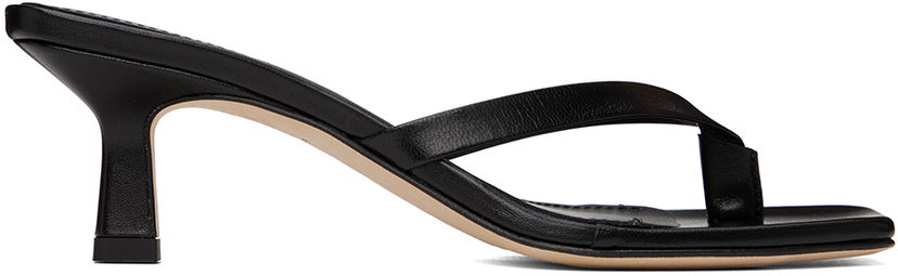 Njega cipela Aeyde Aeyde Wilma Heeled Thong Sandals Crna | A11-HS-ADRS55CI-0221-800-007