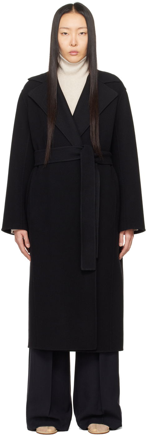 Kaputi The Row Black Malika Coat Crna | 5210-W1911