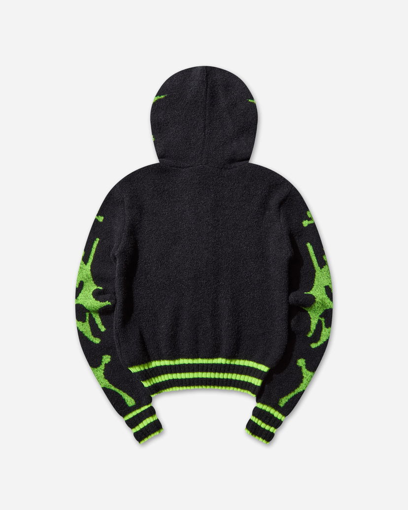 Džemper Chopova Lowena Neon Cartoon Knit Cardigan Crna | 5257 BLCKYLLW