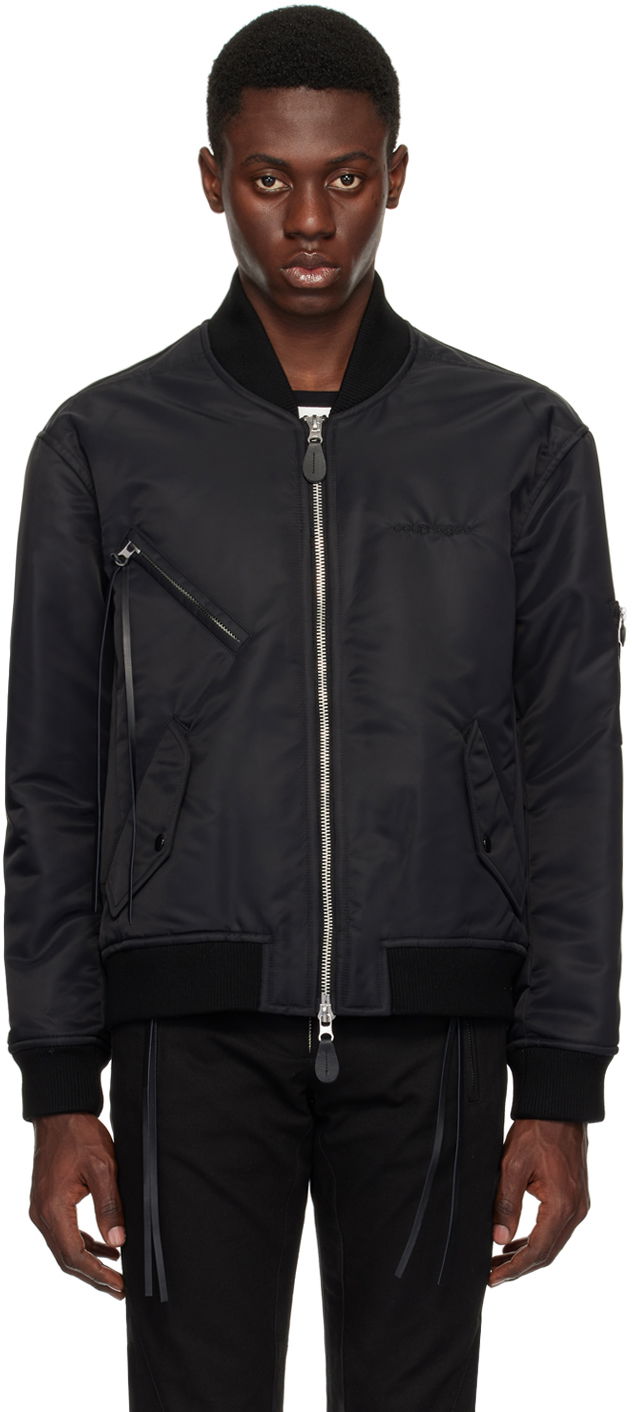 Bomber jakna Courrèges Cocoon Bomber Jacket Crna | 124CBL156NY0020