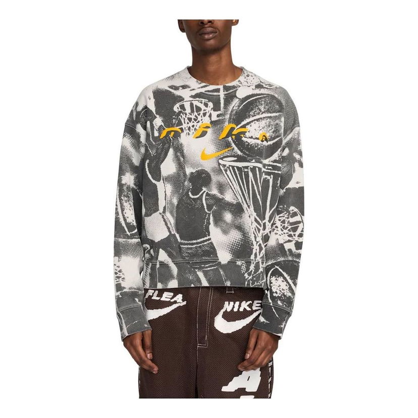 Dukserice Nike Cactus Plant Flea Market Hoop Crewneck Sweatshirt Siva | HJ5887-072