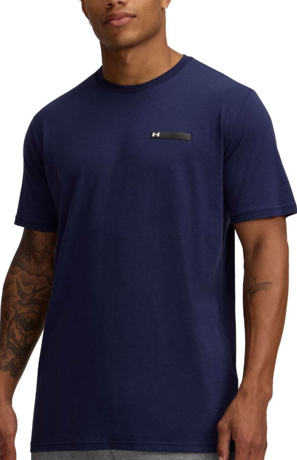 Majica kratkih rukava Under Armour Under Armour Strip Logo Short Sleeve T-Shirt Tamnoplava | 1390203-410