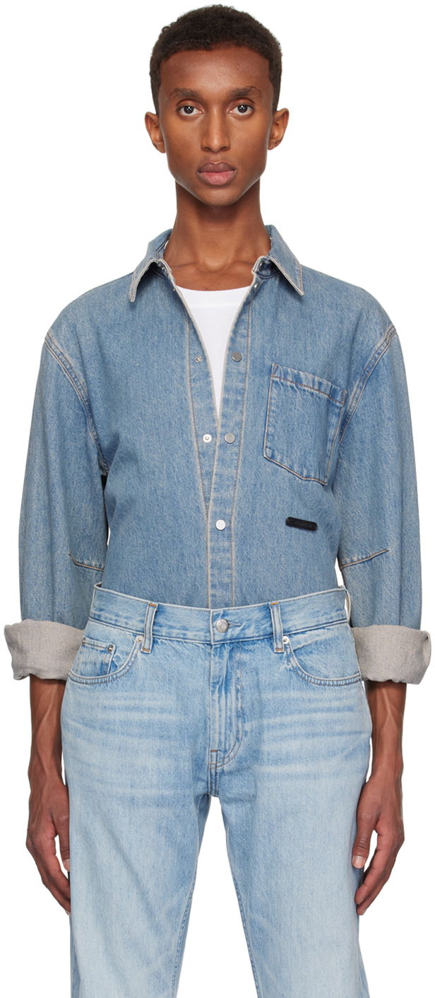 Košulja Helmut Lang Classic Denim Shirt Plava | O06DM501