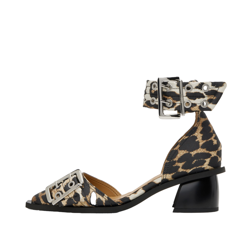 Tenisice i cipele GANNI GANNI Buckle Open Cut Heels Smeđa | S2863