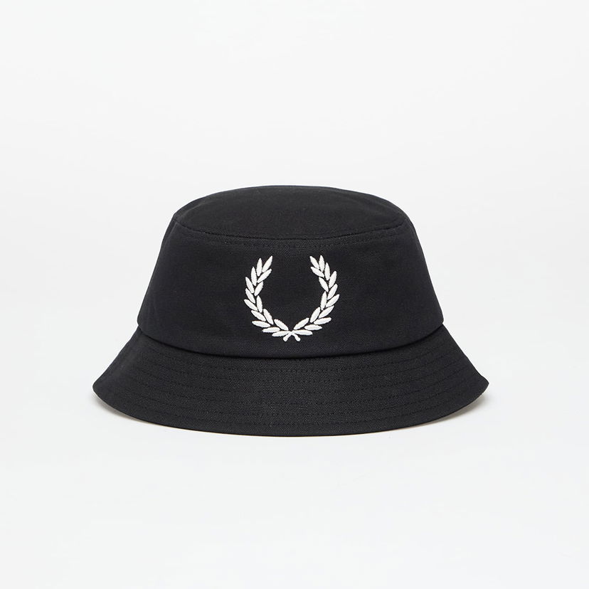 Šešir Fred Perry Fred Perry Bold Branding Canvas Bucket Hat Crna | HW1295 843