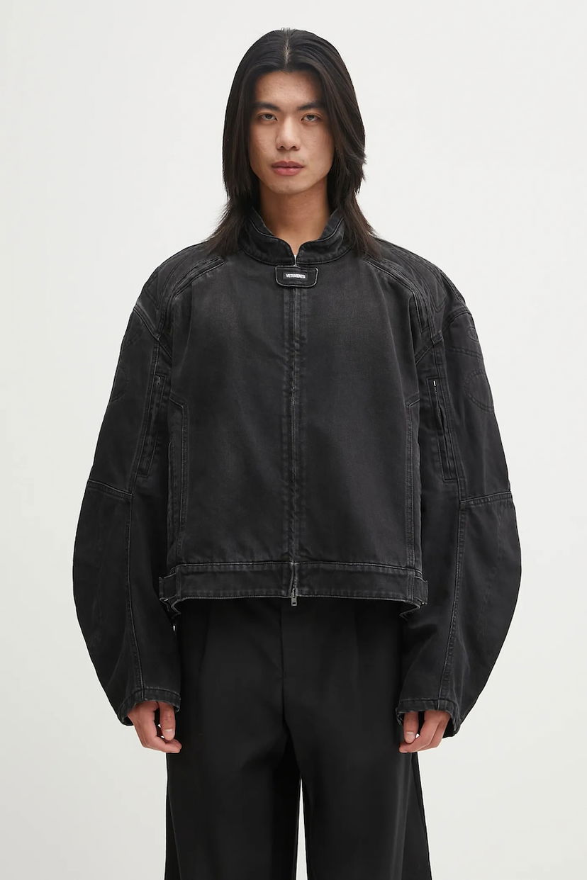 Jakna VETEMENTS VETEMENTS Racing Denim Oversize Jacket Crna | UH76DJ900B2