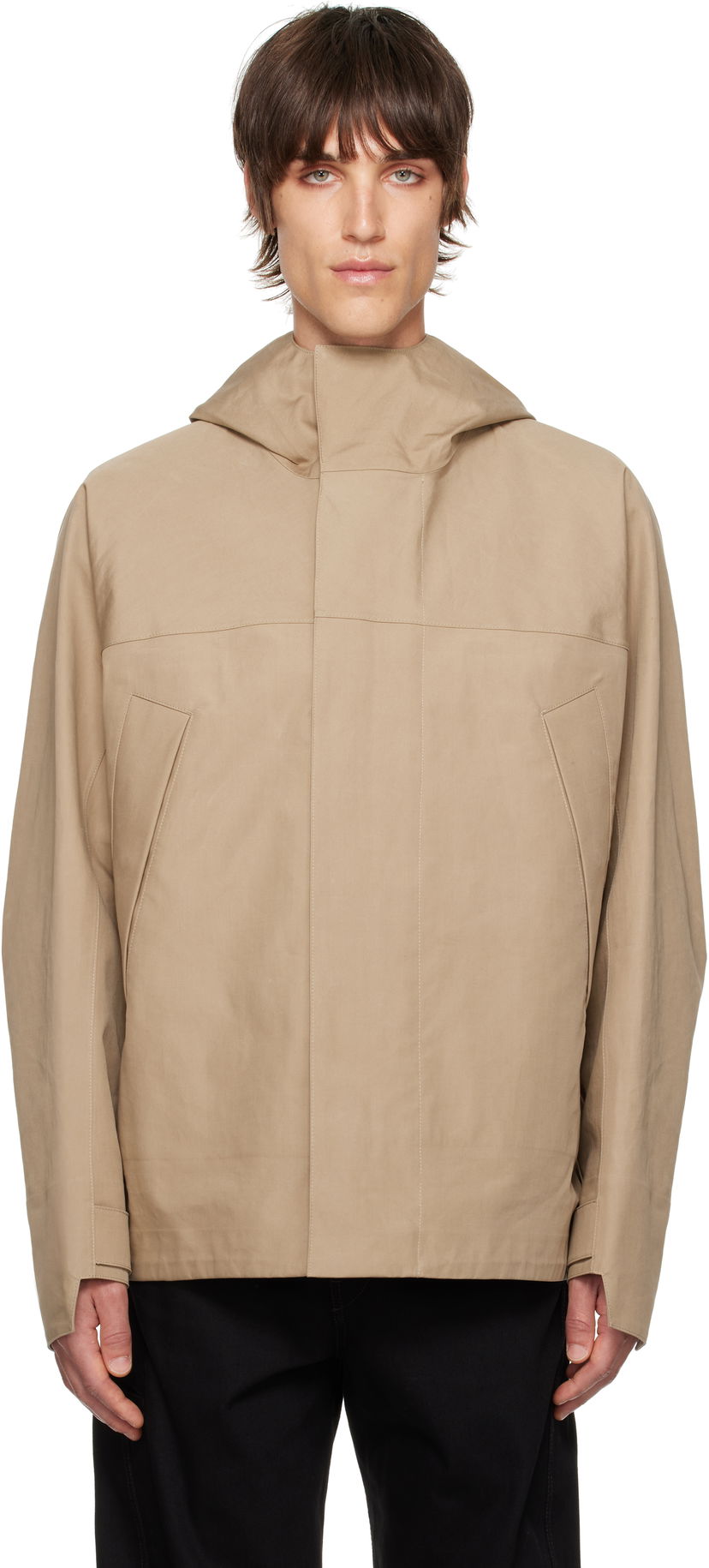 Vjetrovka LEMAIRE LEMAIRE Soft Technical Parka Jacket Bež | OW1095 LF1294