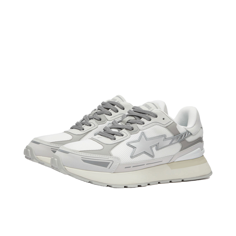 Tenisice i cipele BAPE A Bathing Ape Men's Road Sta Express Sneakers in White, | END. Clothing Siva | 001FWK301318M-WHT