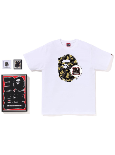 Majica kratkih rukava BAPE Store Madison Avenue 30th Anniversary Ape Head Tee Set Bijela | 1J22-110-041