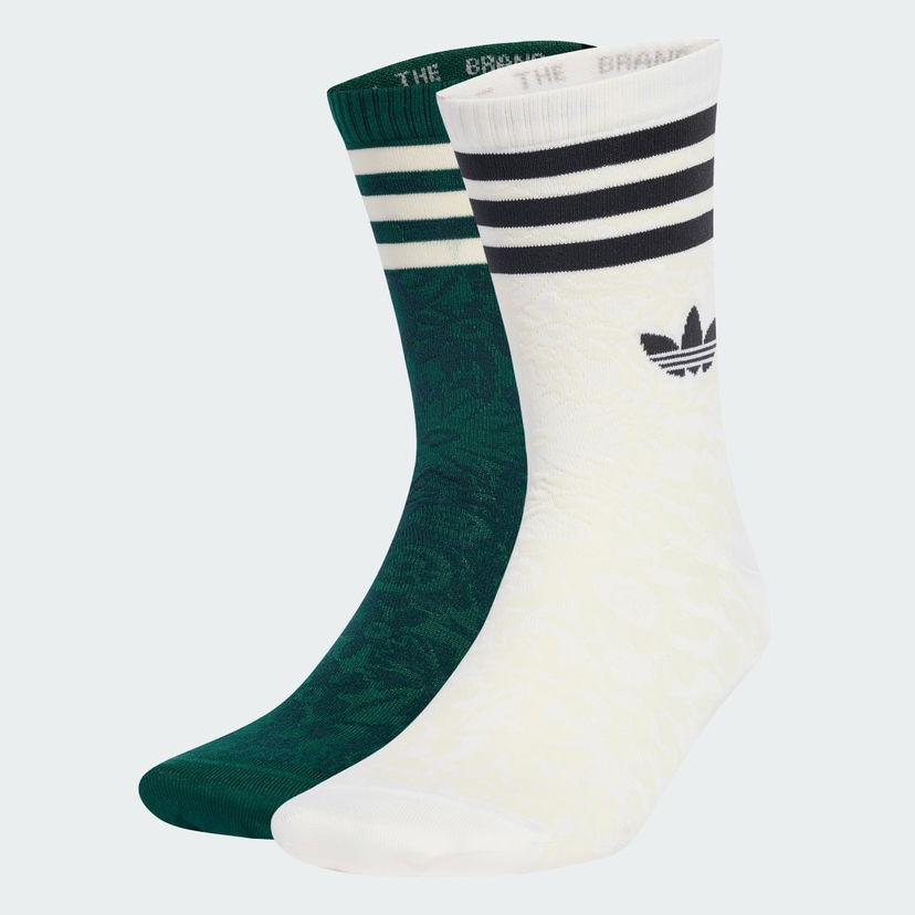 Čarape adidas Originals Originals x Liberty London Crew Socks - 2 Pairs Bijela | JV7853