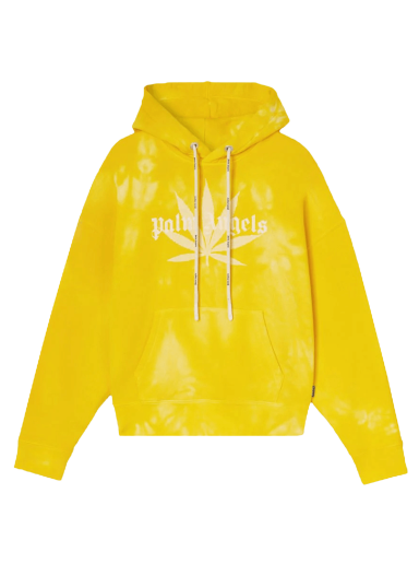 Dukserice Palm Angels Leaf Tie Dye Hoodie Žuta | PMBB058S22FLE0101818